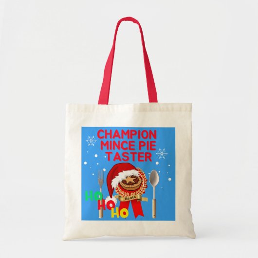 Kampioen Gehakt Taart Taster - Santa Tote Bag (Voorkant)