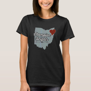 Kampioen Hoogten Ohio OH Stad Staat Nederland Sch T-shirt