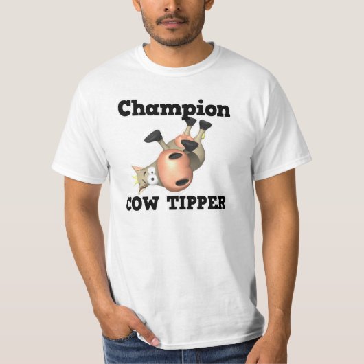 Kampioen Koeientipper T-shirt (Voorkant)