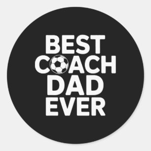 Kampioen Mentor Beste Coach Papa Aller Tijden Voet Ronde Sticker