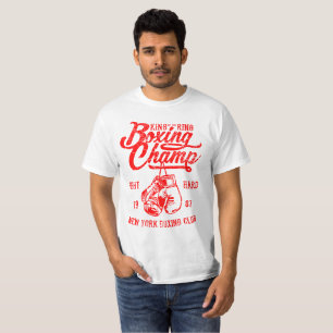 Kampioen:  ontwerp voor boxing t-shirt