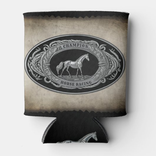 Kampioen Paard Racing Land Western Belt Buckle Blikjeskoeler (Voorkant)