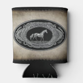 Kampioen Paard Racing Land Western Belt Buckle Blikjeskoeler (Achterkant)