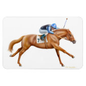 Kampioen Race Paard Premium Magnet Magneet (Horizontaal)