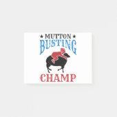 Kampioen Schapenrijden Mutton Busting Post-it® Notes (Voorkant)