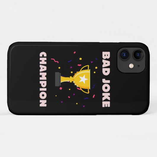 Kampioen slechte grappen Case-Mate iPhone case (Achterkant (horizontaal))