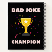Kampioen slechte grappen notitieboek (Achterkant)
