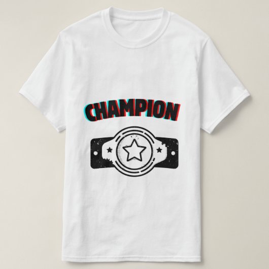 Kampioen sport T-shirt (Design voorkant)