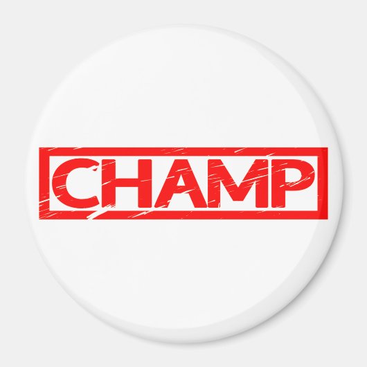 Kampioen Stempel Magneet (Voorkant)
