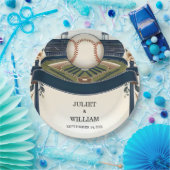 Kampioen Team Bal Field Pitch Baseball Bruiloft Papieren Bordje (Feest)