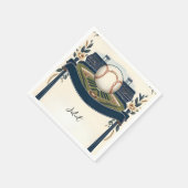 Kampioen Team Bal Veld Honkbal Bruidsdouche Servet (Hoek)