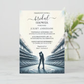 Kampioen Team Ball Field Baseball Vrijgezellenfees Kaart (Staand voorkant)