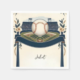 Kampioen Team Ball Field Baseball Vrijgezellenfees Servet