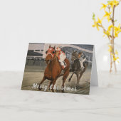 Kampioen Thoroughbred wint grote race Kaart (Gele Bloem)