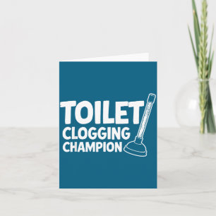 Kampioen Toilet Verstopping Meme Kaart