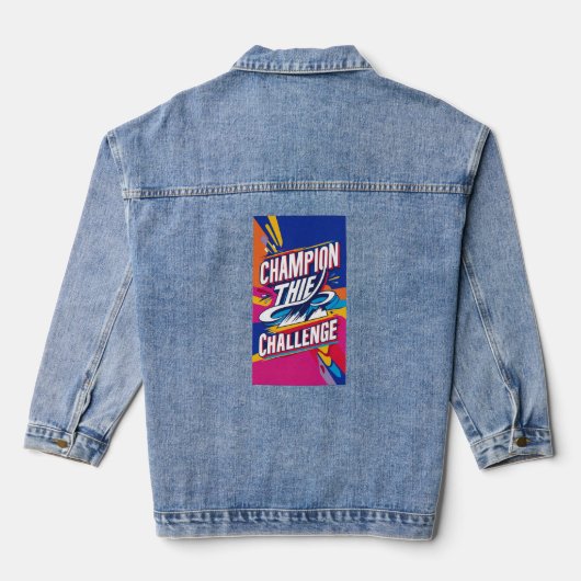 KAMPIOEN VAN DE CHALLENGE DENIM JACKET (Achterkant)