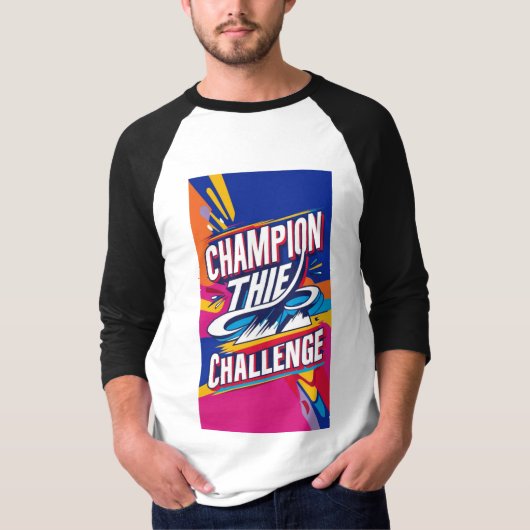 KAMPIOEN VAN DE CHALLENGE T-SHIRT (Voorkant)