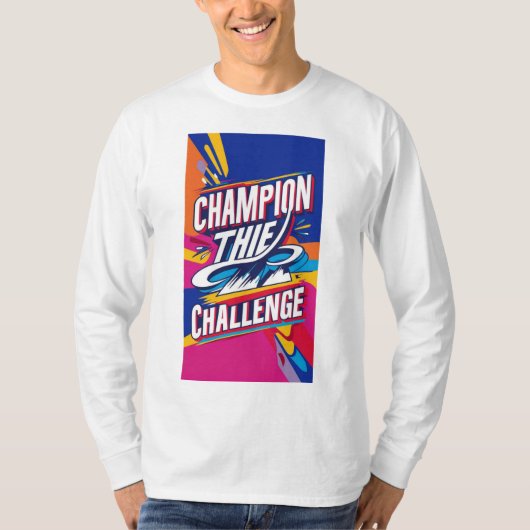KAMPIOEN VAN DE CHALLENGE. T-SHIRT (Voorkant)