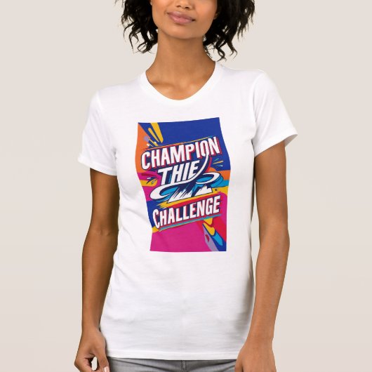 KAMPIOEN VAN DE CHALLENGE T-SHIRT (Voorkant)