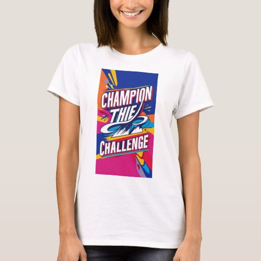 KAMPIOEN VAN DE CHALLENGE T-SHIRT (Voorkant)