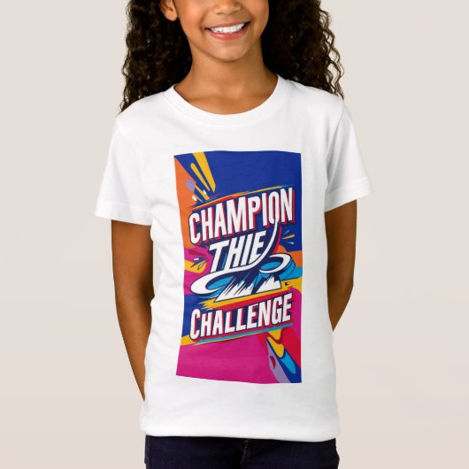 KAMPIOEN VAN DE CHALLENGE T-SHIRT (Voorkant)