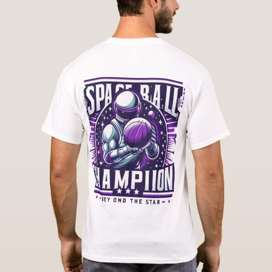 Kampioen van de ruimtebal t-shirt (Achterkant)