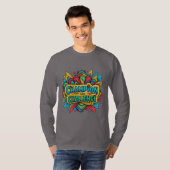 Kampioen van de uitdaging – Levendige, handgeteken T-shirt (Voorkant volledig)