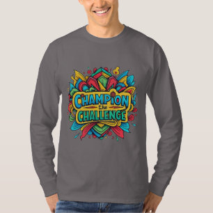 Kampioen van de uitdaging – Levendige, handgeteken T-shirt