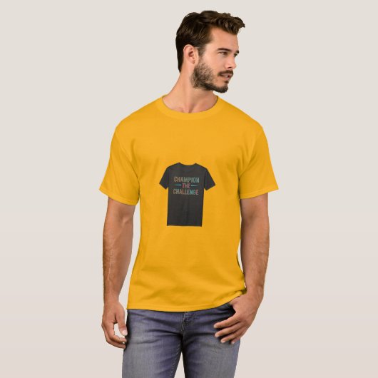 Kampioen van de uitdaging t-shirt (Voorkant volledig)