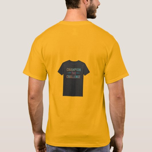 Kampioen van de uitdaging t-shirt (Achterkant)