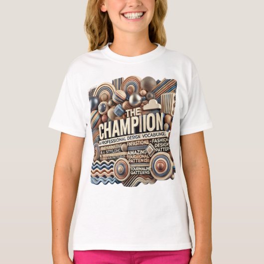 Kampioen van de uitdaging t-shirt (Voorkant)
