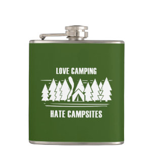 Kampioen van de wildernis, niet van de camping heupfles