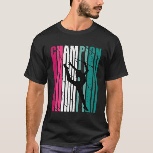 Kampioen van ritmische gymnastiek Blauwgroen T-shirt