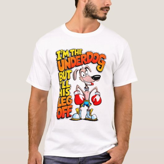 "Kampioen van underdog" T-shirt (Voorkant)