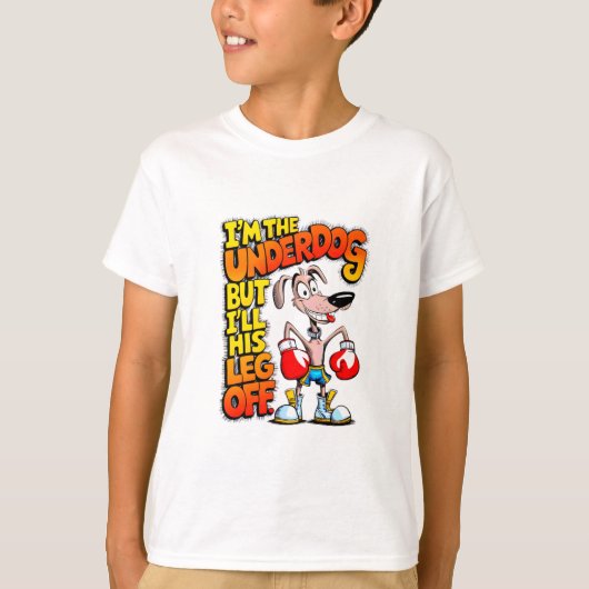 "Kampioen van underdog" T-shirt (Voorkant)