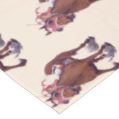 Kampioen Volbloed Race Paard wint Tafelkleed (Gekanteld)