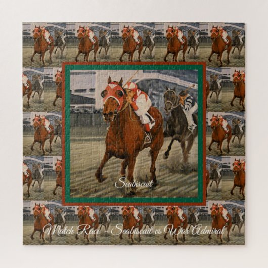Kampioen Volbloed Seabiscuit nederlagen favoriet Legpuzzel (Verticaal)