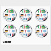 Kampioenen van het WK Ronde Sticker (Vel)