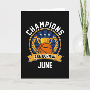 Kampioenen Worden Geboren In Juni Sketll Verjaarda Kaart