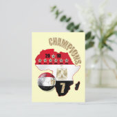 Kampioenenkaart van Afrika Egypte Pharaohs briefka Briefkaart (Staand voorkant)