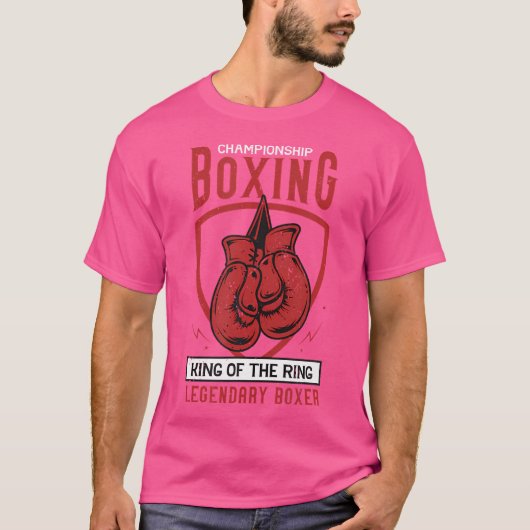 Kampioenschap Boksen Koning van de Ring Legendary T-shirt (Voorkant)