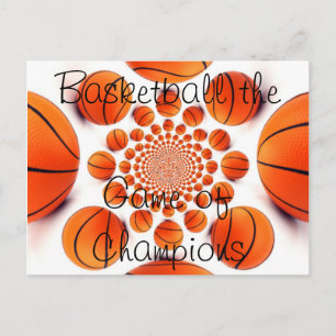 Kampioenschap Court Visie: Basketbalspel van Kampi Briefkaart