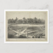 kampioenschap honkbal, 1866, van Currier & Ives Briefkaart (Voorkant)