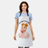 Kampioenschap koffiedrinker schort (Gedragen)