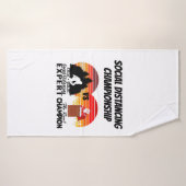 Kampioenschap Sociale Afstand - Yeti Kerstman Badhanddoek (Badhanddoek)
