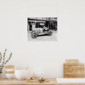 Kampioenschapsraceauto, 1922. Oude foto Poster (Keuken)