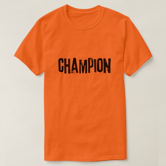 Kampioensmentaliteit Motiverende Typografie Ontwer T-shirt (Design voorkant)