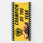 Kampioensracebanner van het jaar | race spandoek (Verticaal)