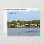 kampong ayer briefkaart (Voorkant / Achterkant)