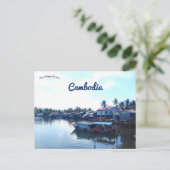 Kampot Cambodja Briefkaart (Staand voorkant)